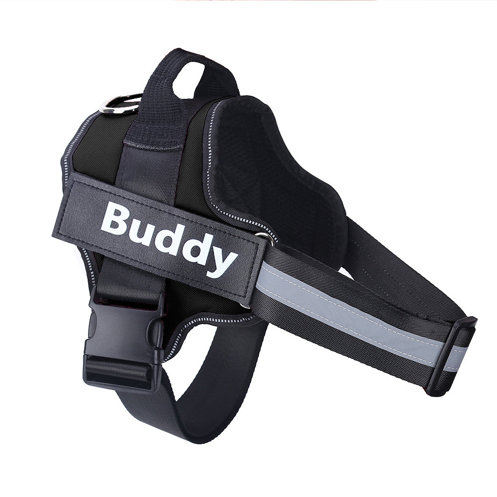 Personalized Dog Harness N0-Pull Dog Harness- Reflective & Ajustable for All Sizes - Wiggly Butts