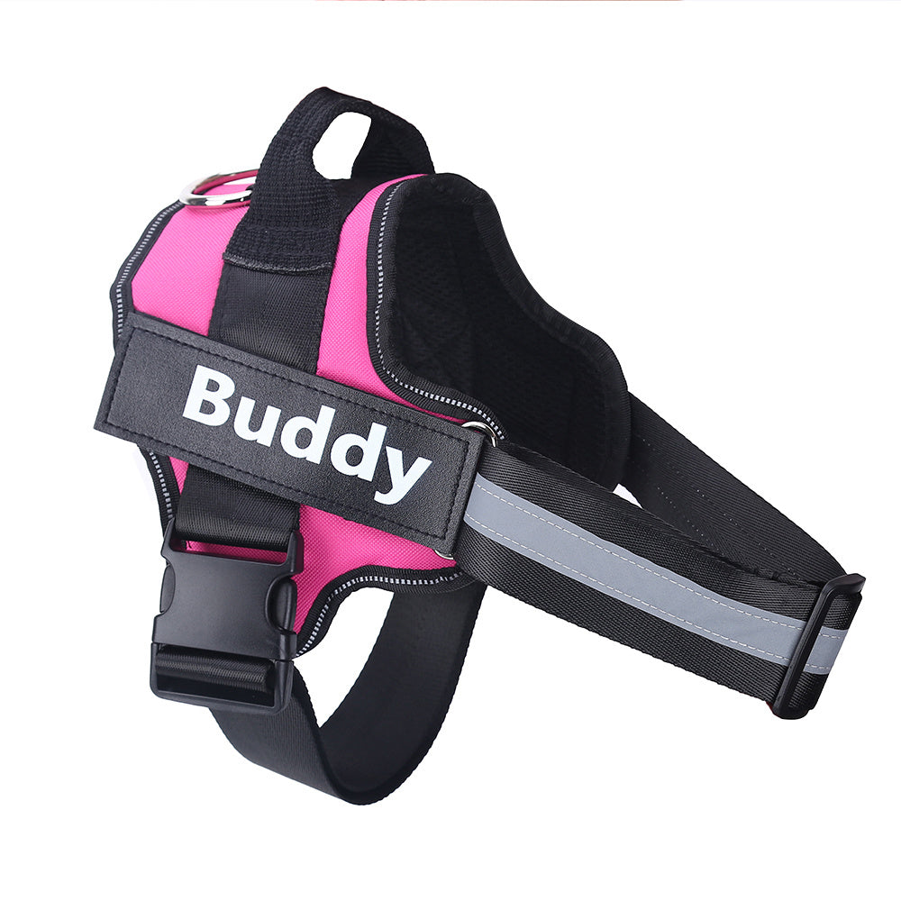 Personalized Dog Harness N0-Pull Dog Harness- Reflective & Ajustable for All Sizes - Wiggly Butts