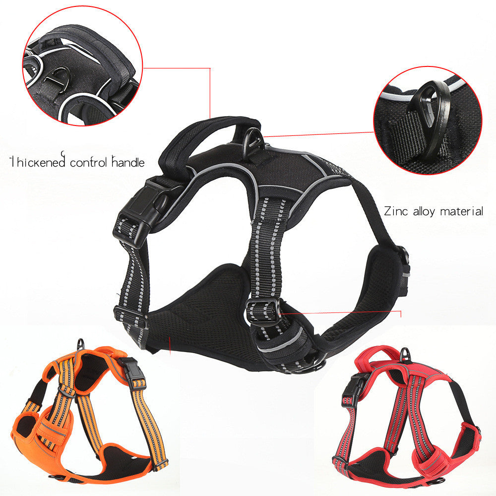 No-Pull Reflective Dog Harness – Breathable, Comfortable Vest for Active Pets