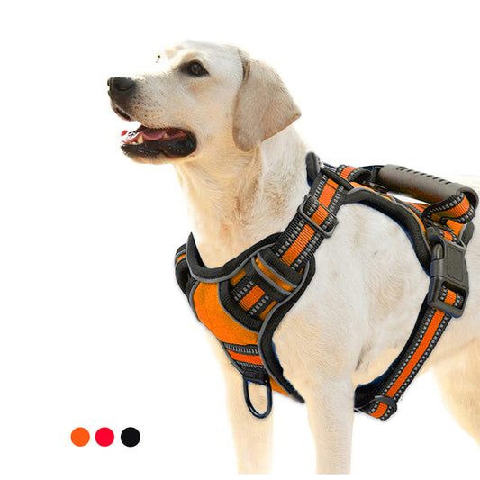 No-Pull Reflective Dog Harness – Breathable, Comfortable Vest for Active Pets